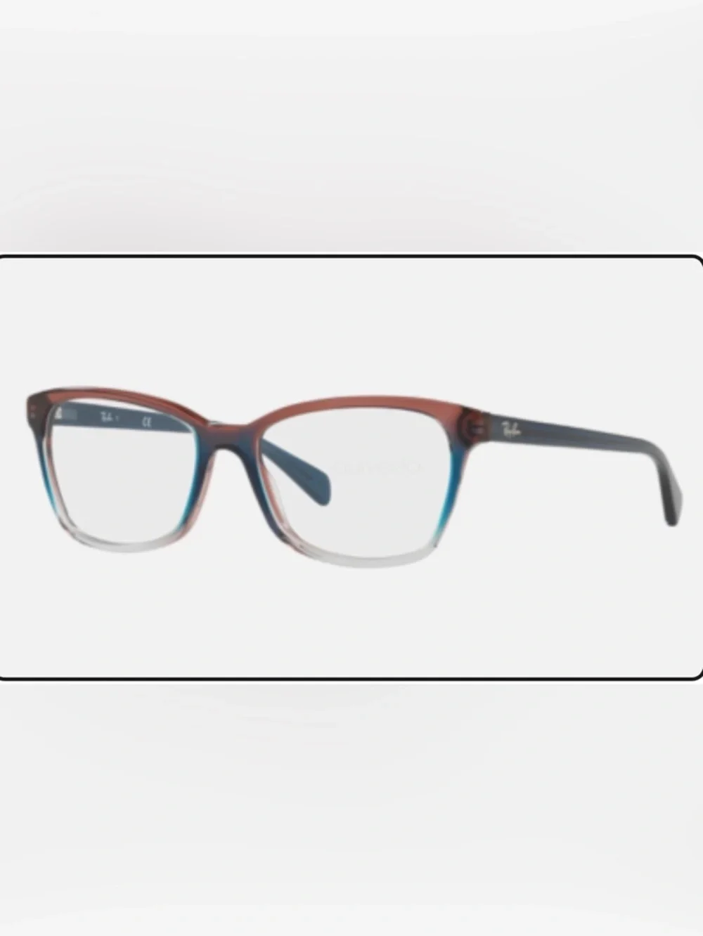Ray Ban Women's Eyeglasses RB5362 5834 Blue Red Gradient Optical Frame 52-17-140